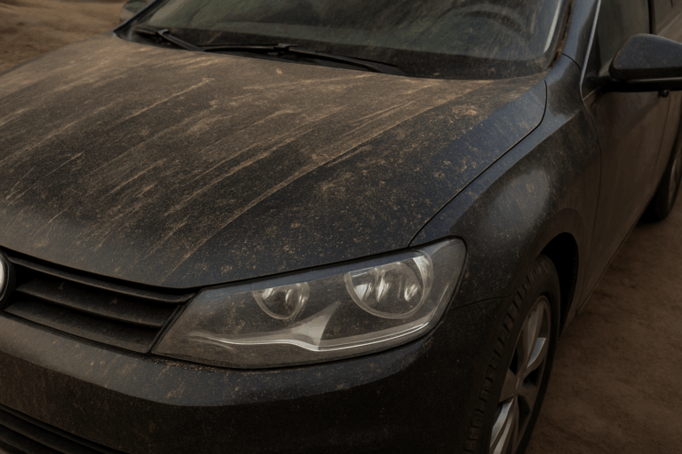 Sable du Sahara en France : comment laver sa voiture sans la rayer ?