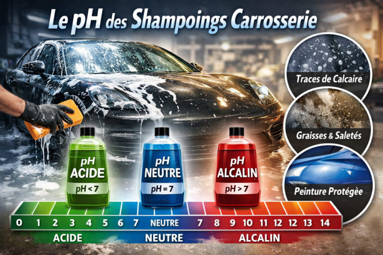 Le pH des shampoings carrosserie : un critère essentiel pour l’entretien de votre véhicule